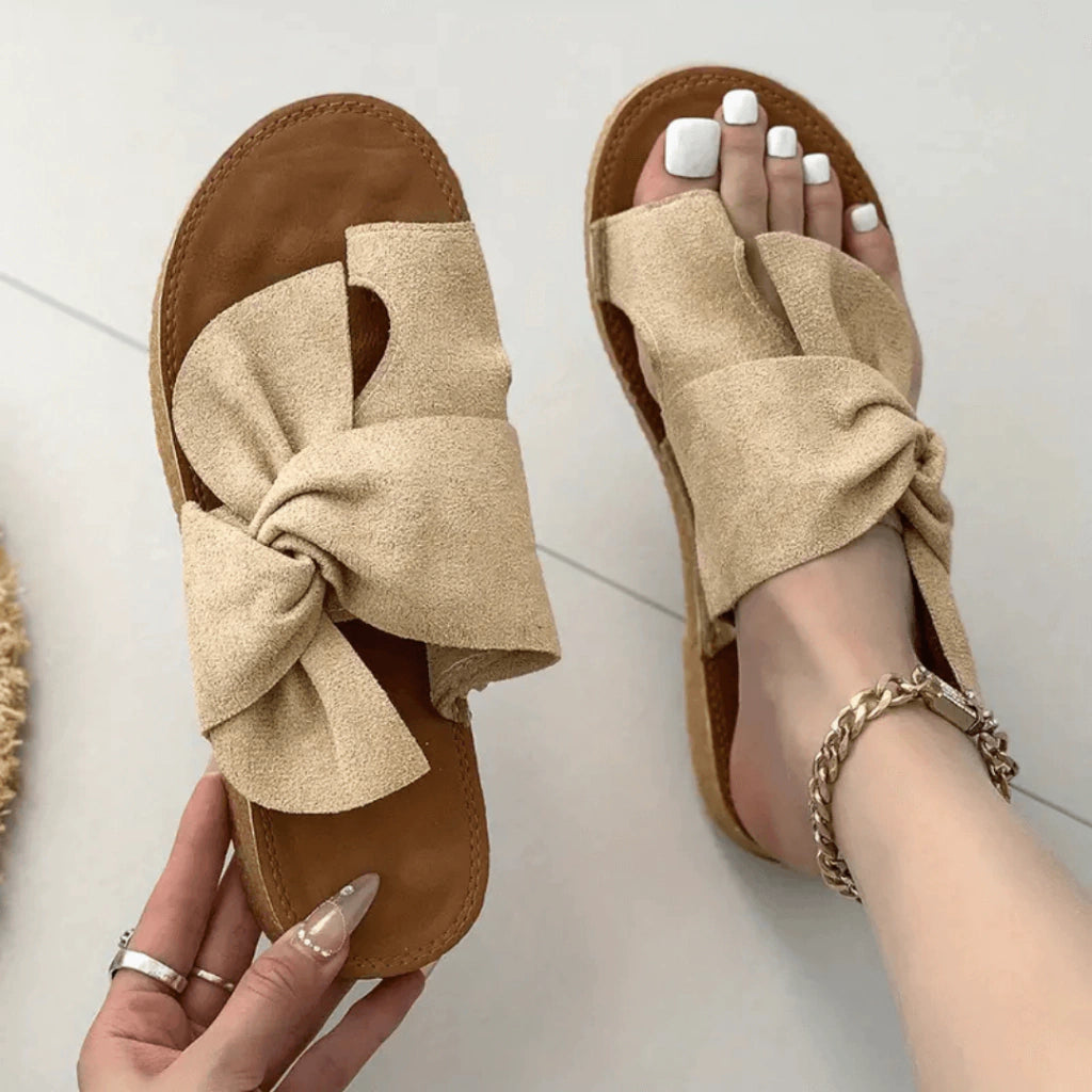 sandalia-feminina-casual-tasmania-caqui-loja-ortopedic