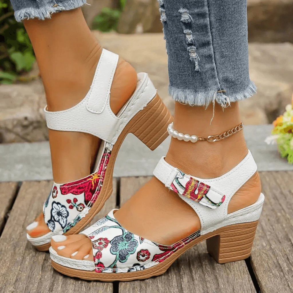 sandalia-feminina-classic-floral-loja-ortopedic