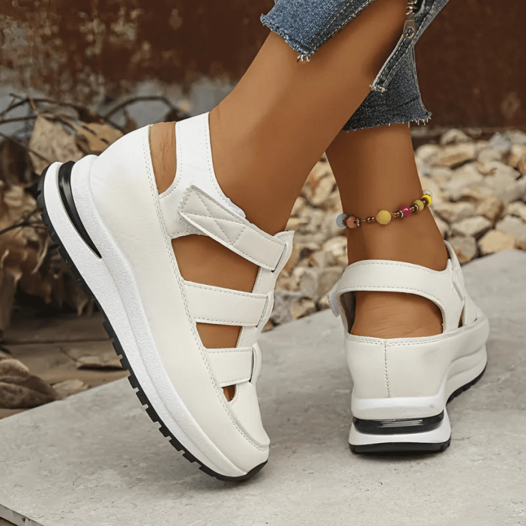 sandalia-feminina-confortavel - ortopedico -sunset-branca-loja-ortopedic