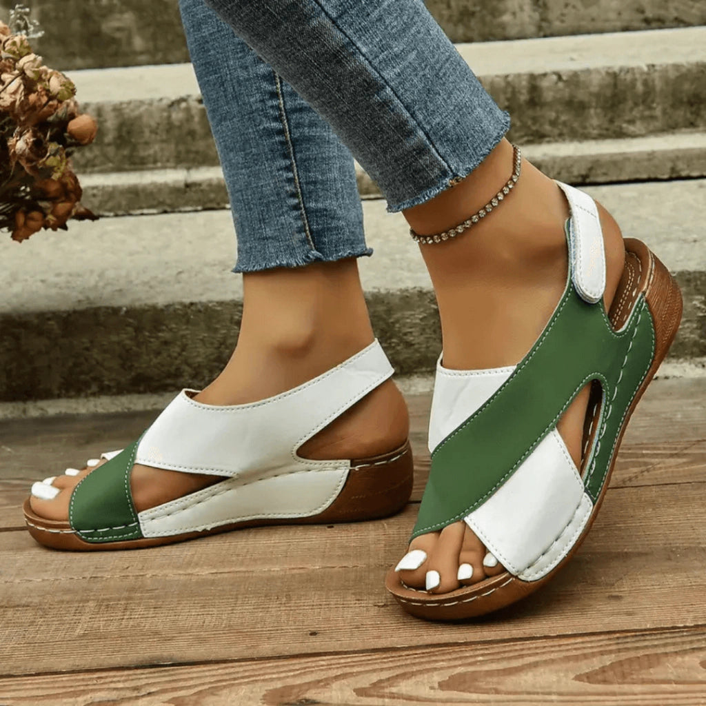 sandalia-feminina-plataforma-sublime-verde-loja-ortopedic