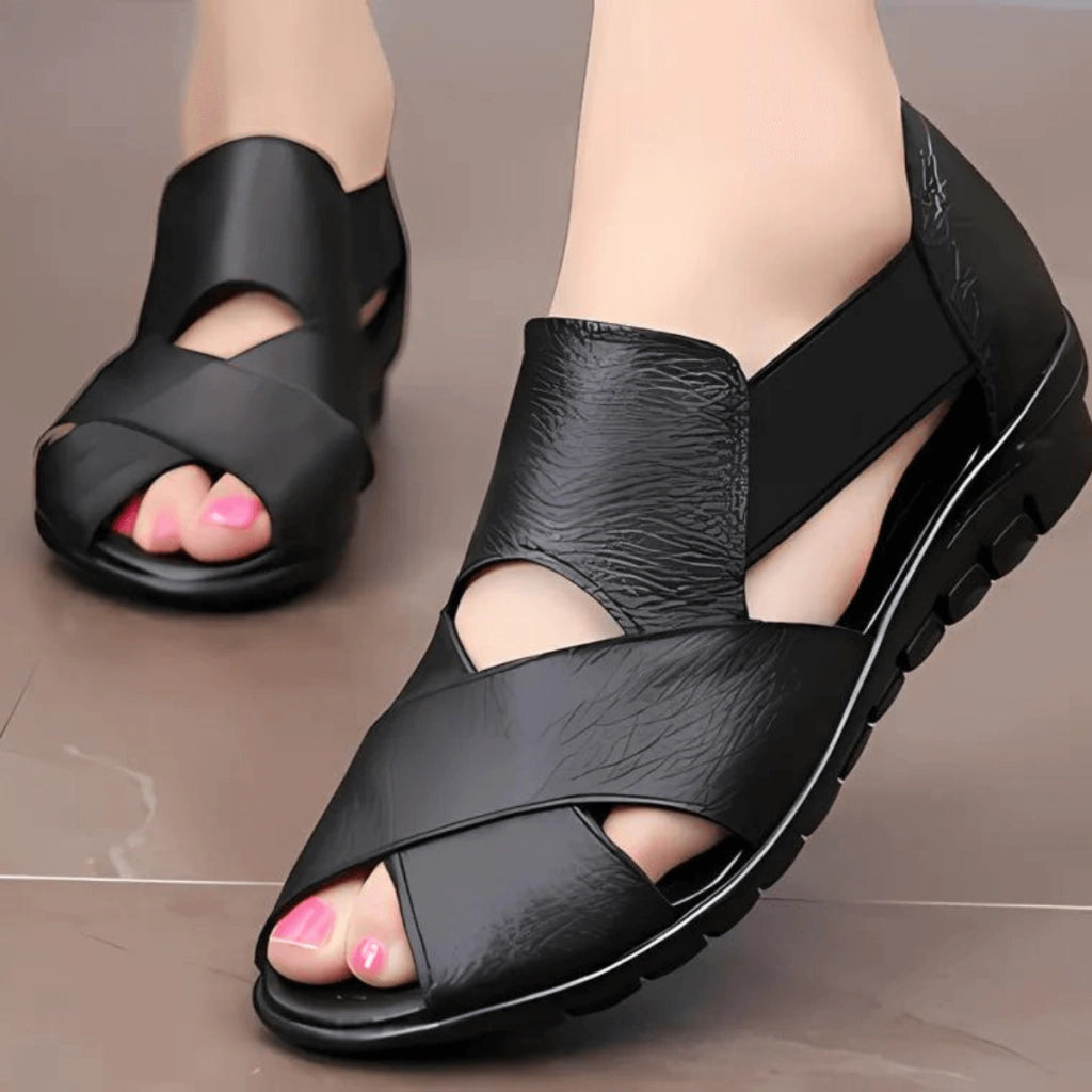 sandalia-feminina-preta-vizata-loja-ortopedic