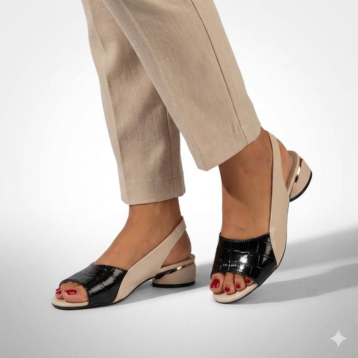 sandalia-preta-salto-bloco-steps-loja-ortopedic