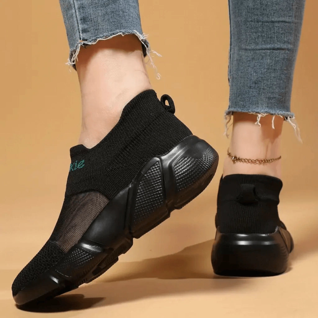 tenis-feminino-preto-casuall-fresh-comfort-loja-ortopedic
