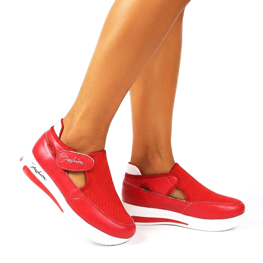 tenis-feminino-vermelho-fashion