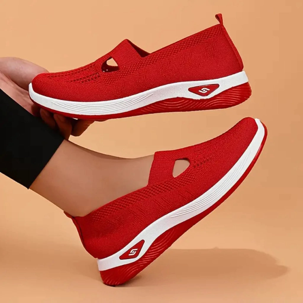 tenis-feminino-vermelho-stella-fit-loja-ortopedic
