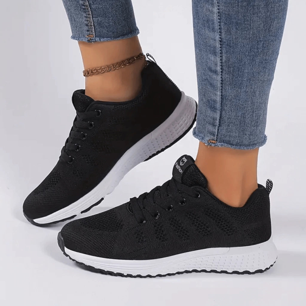 tenis-femininos-preto-branco-mistep-fit-loja-ortopedic